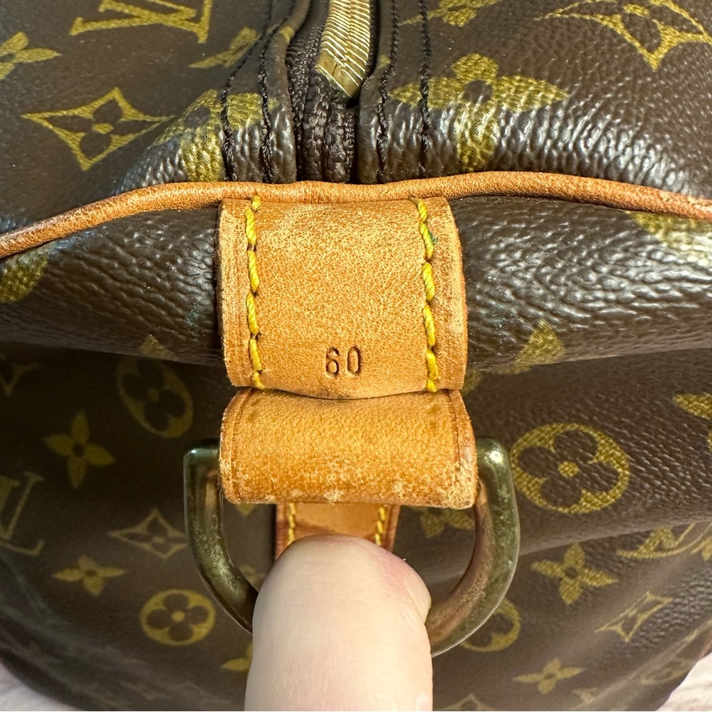 🟥 SOLD! Louis Vuitton Keepall 60 Bandouliere Monogram Duffle Bag Travel Luggage - Picture 5 of 17